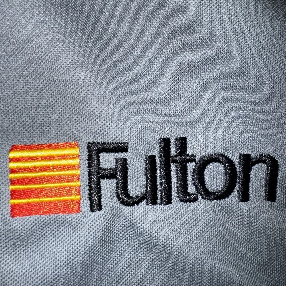 NWT Nike Men's Shirt Size L Gray Dri Fit‎ Polo Golf Short Sleeve-Company Logo